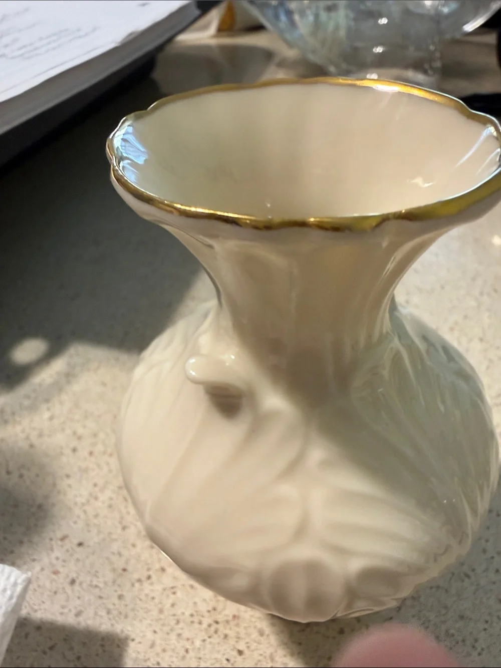 Vintage Lenox ivory bone China vase